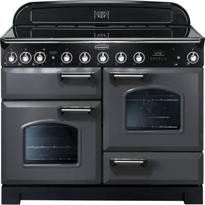 Rangemaster Classic Deluxe CDL110EISL/C 110cm Electric Range Cooker with Induction Hob - Slate Grey