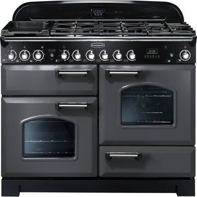 Rangemaster Classic Deluxe CDL100EISL/C 100cm Electric Range Cooker with Induction Hob - Slate Grey