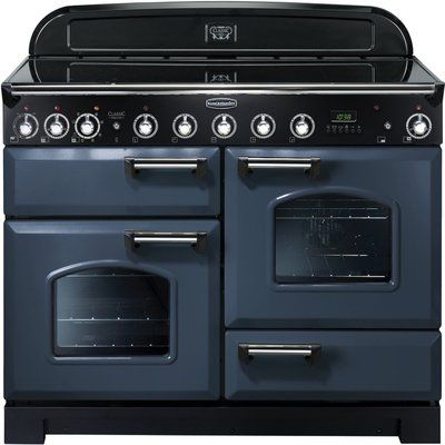 Rangemaster CDL110EISB Classic Deluxe 110cm Electric Range Cooker with Induction Hob - Stone Blue