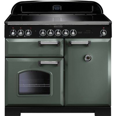 Rangemaster CDL100EIMG Classic Deluxe 100cm Electric Range Cooker - Mineral Green