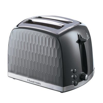 Russell Hobbs 26063 Honeycomb 2 Slice Toaster - Grey