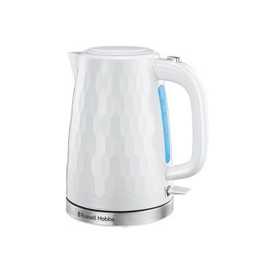 Russell Hobbs Honeycomb 1.7L Cordless Kettle - White