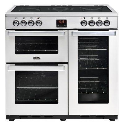 Belling Cookcentre 90E Professional 90cm Electric Ceramic Range Cooker - Stainless Steel