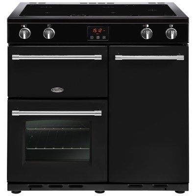 Belling Farmhouse 90Ei 90cm Electric Range Cooker With Induction Hob - Black