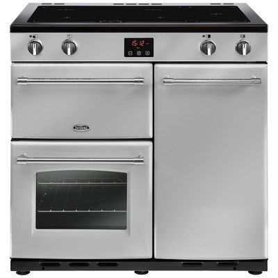 Belling Farmhouse 90Ei 90cm Electric Range Cooker With Induction Hob - Silver