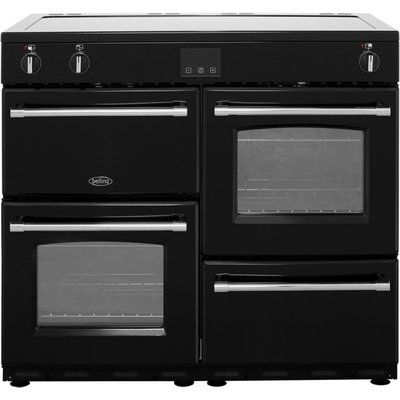 Belling Farmhouse100Ei 100cm Electric Range Cooker with Induction Hob - Black