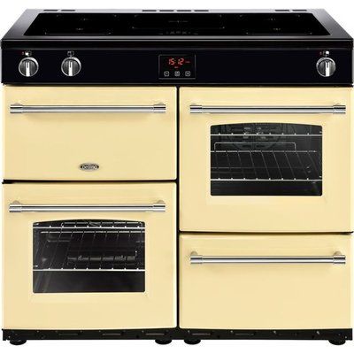 Belling Farmhouse100Ei 100cm Electric Range Cooker with Induction Hob - Cream