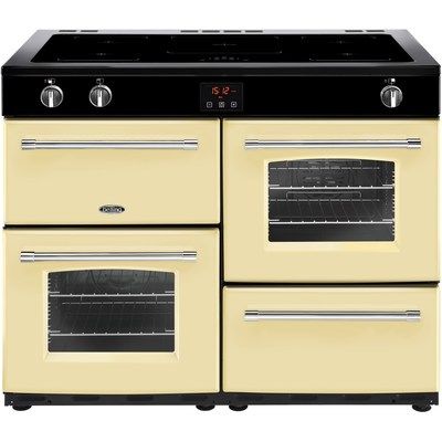 Belling Farmhouse 110Ei 110cm Electric Range Cooker With Induction Hob Cream