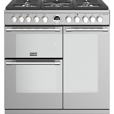 Stoves Sterling S900DF 90 cm Dual Fuel Range Cooker - Stainless Steel