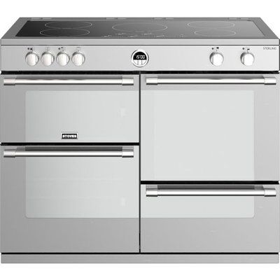 Stoves Sterling S1100EI 110cm Electric Range Cooker with Induction Hob - Stainless Steel