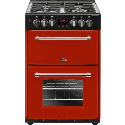 Belling Farmhouse 60DF Hja Dual Fuel Cooker - Jalapeno Red
