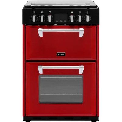 Stoves Richmond600E 60cm Electric Cooker with Ceramic Hob - Hot Jalapeno Red