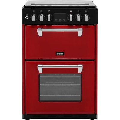 Stoves Richmond600DF 60cm Dual Fuel Cooker - Red