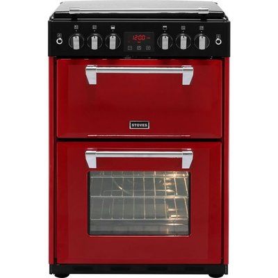 Stoves Richmond600G 60cm Gas Cooker with Full Width Electric Grill - Hot Jalapeno Red