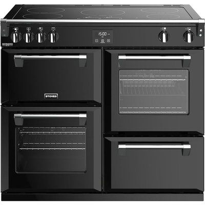 Stoves Richmond Deluxe S1000EI 100cm Electric Range Cooker with Induction Hob - Black