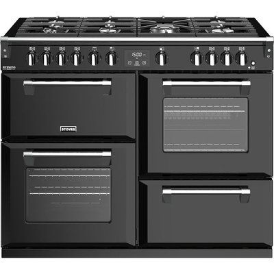 Stoves Richmond Deluxe S1100G 110cm Gas Range Cooker with Electric Grill - Black