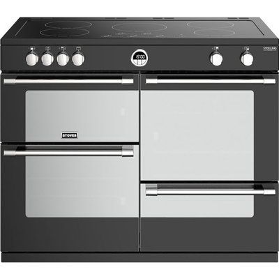 Stoves Sterling Deluxe S1000EI 100cm Electric Range Cooker with Induction Hob - Black