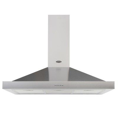 Belling Cookcentre 100 Chim 100cm Chimney Cooker Hood - Stainless Steel