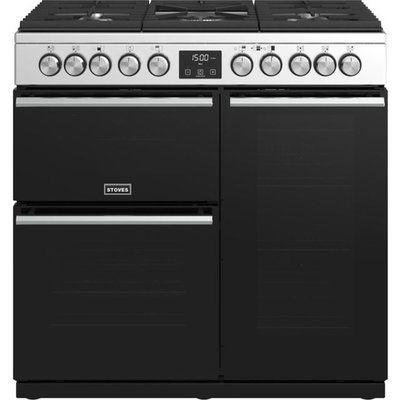 Stoves Precision DX S900DF 90cm Dual Fuel Range Cooker - Stainless Steel