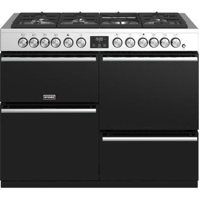 Stoves Precision DX S1100DF 110cm Dual Fuel Range Cooker - Stainless Steel