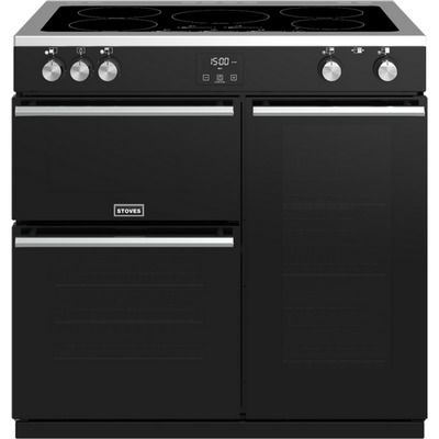 Stoves Precision DX S900Ei 90cm Electric Range Cooker with Induction Hob - Black