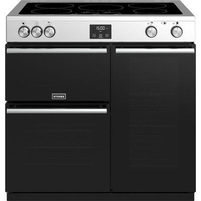 Stoves Precision DX S900Ei 90cm Electric Range Cooker with Induction Hob - Stainless Steel