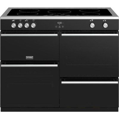 Stoves Precision DX S1100Ei 110cm Electric Range Cooker with Induction Hob - Black