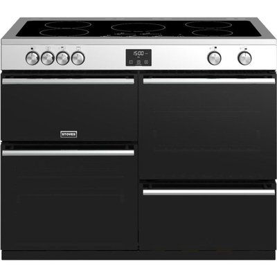 Stoves Precision DX S1100Ei 110cm Electric Range Cooker with Induction Hob - Stainless Steel