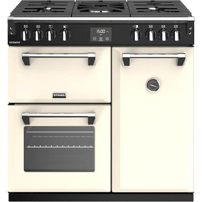 Stoves Richmond S900G 90cm Gas Range Cooker with Electric Fan Oven - Cream