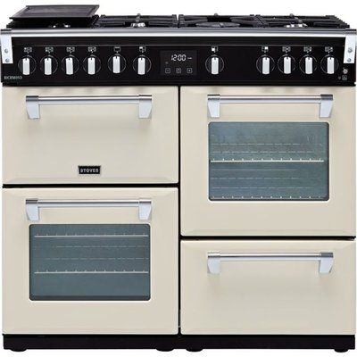 Stoves Richmond S1000G 100cm Gas Range Cooker with Electric Grill - Cream