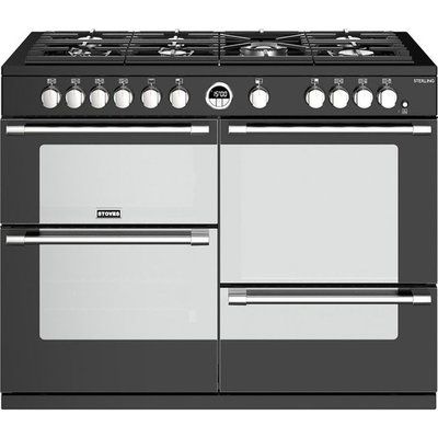 Stoves Sterling S1100G 110cm Gas Range Cooker with Electric Grill - Black