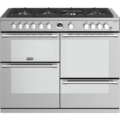 Stoves Sterling S1100G 110cm Gas Range Cooker with Electric Grill - Stainless Steel