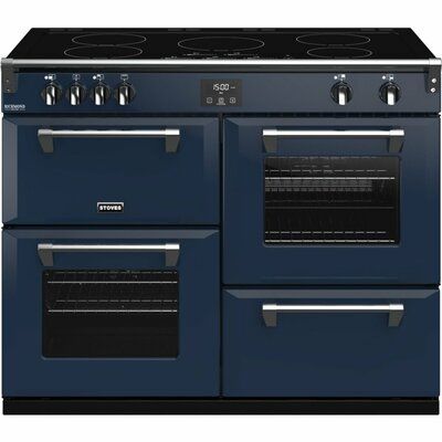 Stoves Richmond Deluxe STRICHDXS1000EiCBMbl 100cm Electric Range Cooker with Induction Hob - Midnight Blue