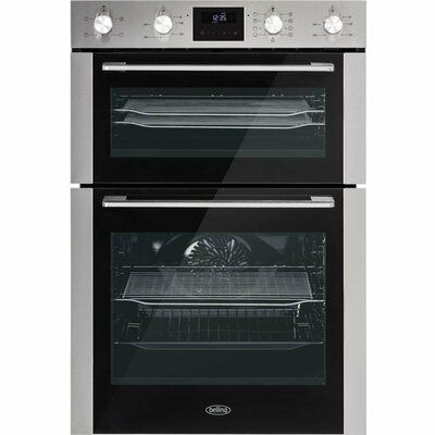 Belling BEL BI903MFC 444411402 Built In Electric Double Oven - Stainless Steel