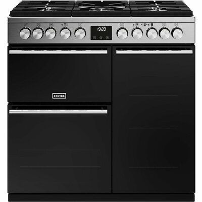 Stoves 444411485 Precision Deluxe D900DF 90cm Dual Fuel Range Cooker - Stainless Steel