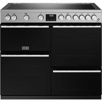 Stoves 444411497 Precision Deluxe D1000Ei 100cm Electric Range Cooker - Stainless Steel