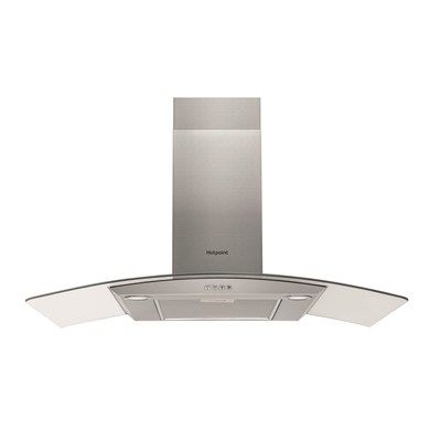 Hotpoint PHGC94FLMX 90cm Chimney Cooker Hood - Stainless Steel