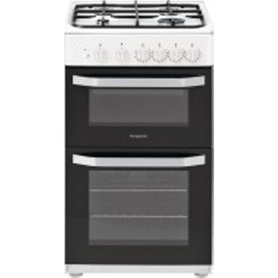 Hotpoint HD5G00KCWUK A Rated 500mm Gas Cooker - White