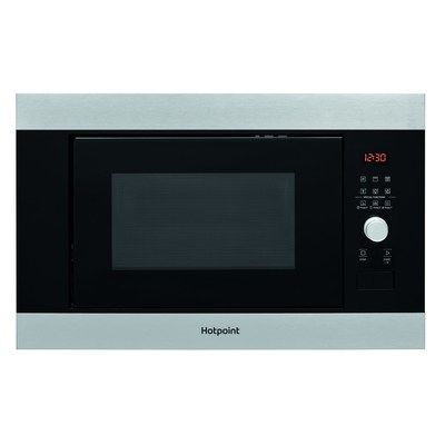 Hotpoint MF25GIXH 25L 900W Built-in Microwave & Girll - Stainless Steel