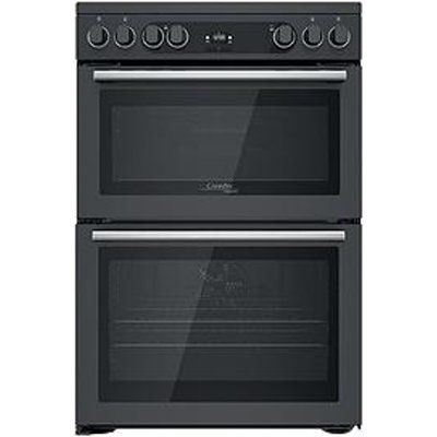 Hotpoint CD67V9H2CA 60Cm Wide Freestanding Double Oven Electric Cooker