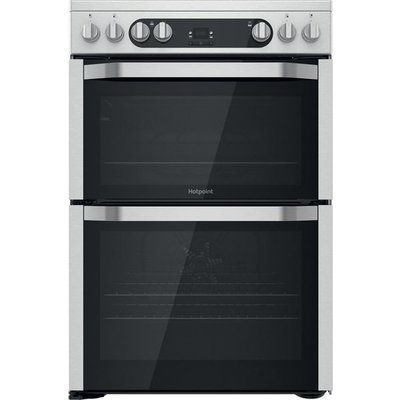 Hotpoint HDM67V9HCX/UK Electric Cooker with Ceramic Hob - Silver
