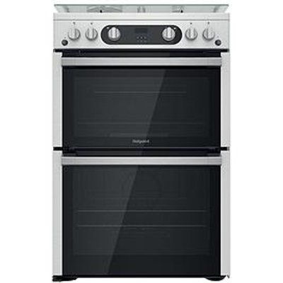 Hotpoint HDM67G0C2CX/UK Gas Cooker - Silver