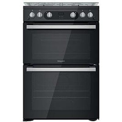 Hotpoint HDM67G0C2CB 60 Wide Freestanding Double Oven Gas Cooker