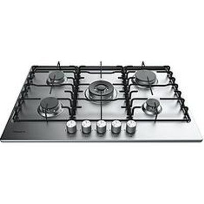 Hotpoint 75cm Five Burner Gas Hob - Stainless Steel
