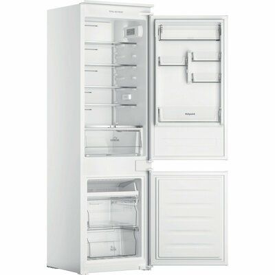 Hotpoint HTC18T111UK Wifi Connected Integrated Total No Frost Fridge Freezer with Sliding Door Fixing Kit - White