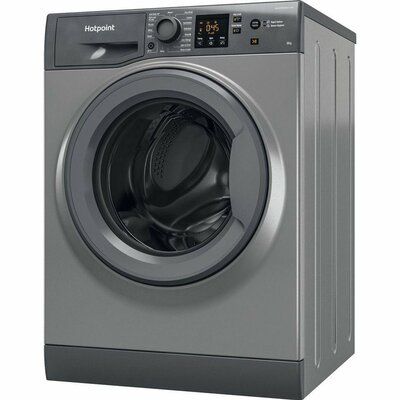 Hotpoint NSWR 845C GK UK N 8 kg 1400 Spin Washing Machine - Graphite