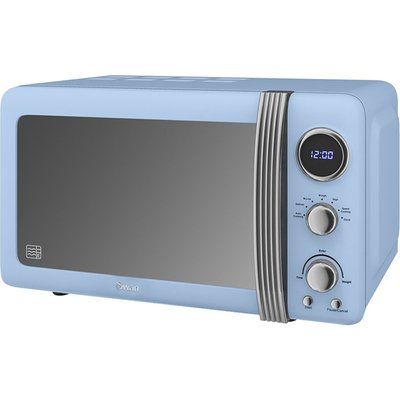 Swan Retro SM22030BLN 20 Litre Microwave - Blue