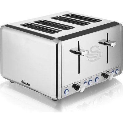 Swan ST14064N 4-Slice Toaster - Stainless Steel