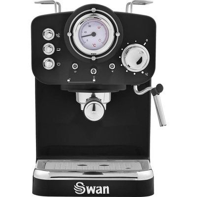 Swan Retro Pump Espresso SK22110BN Coffee Machine - Black 