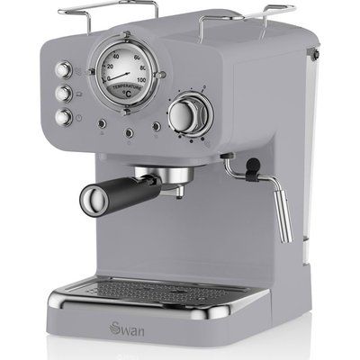 Swan Retro Pump Espresso SK22110GRN Coffee Machine - Grey